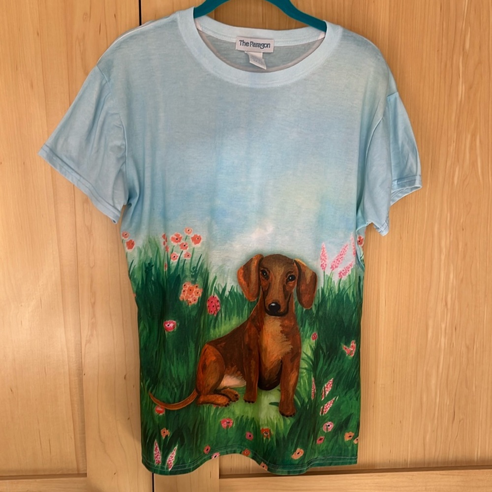 Dachshund short sleeved t-shirt XL new without tags